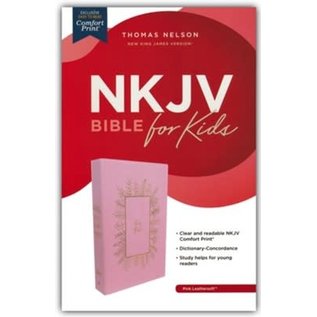 NKJV Bible for Kids, Pink Leathersoft
