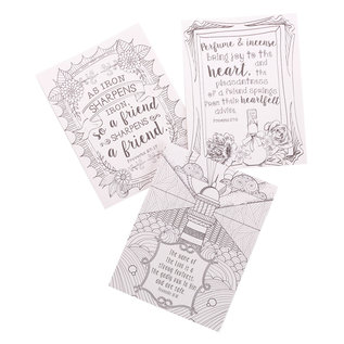 Coloring Cards - Proverbs to Color