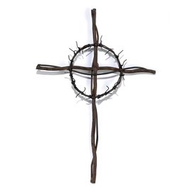 Wall Cross - Crown of Thorns, 15.25"