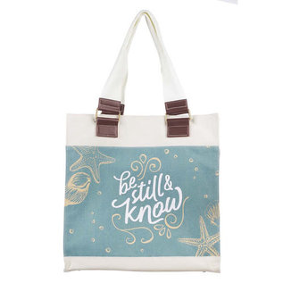 Tote Bag -  Be Still and Know, Canvas