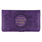 Checkbook Cover - Strength and Dignity, Purple