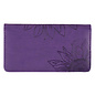 Checkbook Cover - Strength and Dignity, Purple
