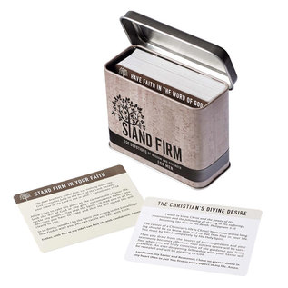 Stand Firm: 150 Devotional Cards for Me, Tin