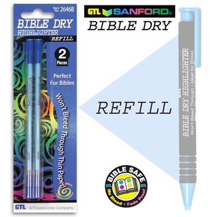 Highlighter - Bible Dry - Blue Refill (2-pack)