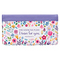 Checkbook Cover - I Know the Plans, Purple Floral