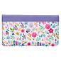Checkbook Cover - I Know the Plans, Purple Floral