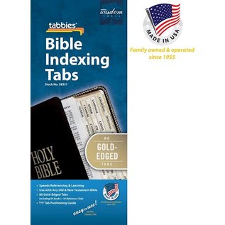 Bible Indexing Tabs - Gold
