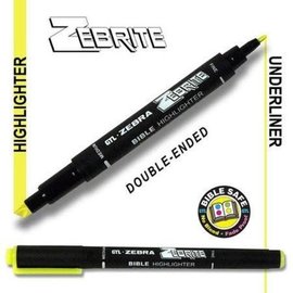 Highlighter: Zebrite Double-Ended, Yellow