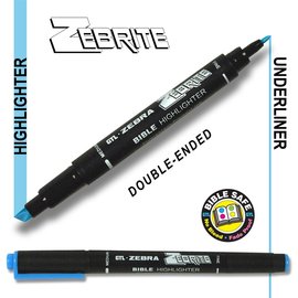 Highlighter: Zebrite Double-Ended, Blue