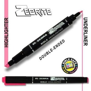 Highlighter: Zebrite Double-Ended, Pink