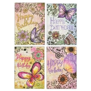 Boxed Cards - Birthday, For Her: Butterflies