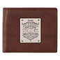 Men's Wallet - Blessed is the Man, Brown Genuine Leather