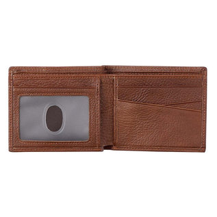 Men's Wallet - Blessed is the Man, Brown Genuine Leather