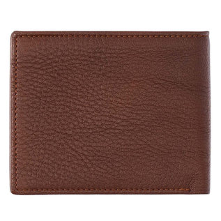 Men's Wallet - Blessed is the Man, Brown Genuine Leather