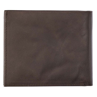 Men's Leather Wallet - With God All Things are Possible, Brown Genuine Leather
