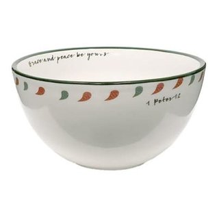 Cereal Bowls - Grace and Peace, Set of 4 (6.5")