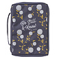 Bible Cover - Be Still, Navy