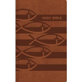 ICB Holy Bible, Brown Leathersoft
