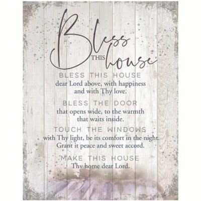 Wall Art Bless This House Goodruby Book - Lord Bless This Home Wall Decor