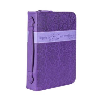 Bible Cover - Hope in the Lord, Purple