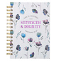 Journal - Strength and Dignity Floral, Wirebound