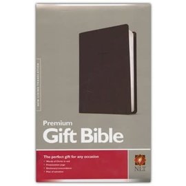 NLT Premium Gift Bible, Black LeatherLike