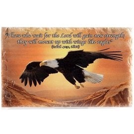 Stone Decor - Wings Like Eagles (Isaiah 40:31) w/ Gift Box