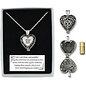 Necklace - Always in My Heart, Memorial Urn Locket w/ Vial