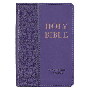 KJV Pocket Bible, Purple Faux Leather