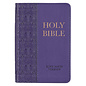 KJV Pocket Bible, Purple Faux Leather