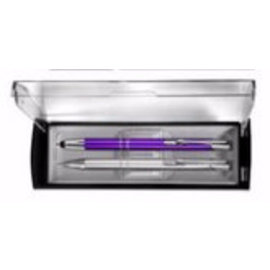 Adoration Gift Set - Pen & Pencil, Violet/Silver