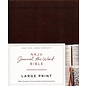 NKJV Large Print Journal the Word Bible, Brown Bonded Leather