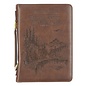 Bible Cover - Soar on Wings Like Eagles, Brown