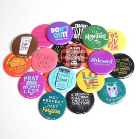 Button - Christian Saying