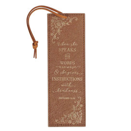 Bookmark - When She Speaks, Faux Leather