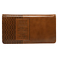 Checkbook Cover - I  Know the Plans, Brown
