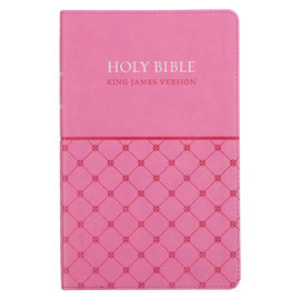 KJV Gift Edition Bible, Pink Faux Leather