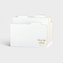 File Folder Holder - Live in Love, White