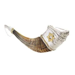 Anointing Shofar, Silver Plated