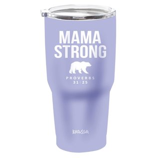 Stainless Steel Tumbler - Mama Strong, Bear