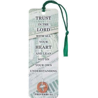 Bookmark - Trust in the Lord, Tassel w/Coin