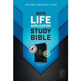 NLT Boys Life Application Study Bible, Neon & Black Bonded Leather