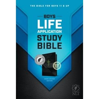 NLT Boys Life Application Study Bible, Neon & Black Bonded Leather