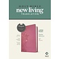 NLT Large Print Thinline Reference Bible, Peony Pink LeatherLike (Filament)