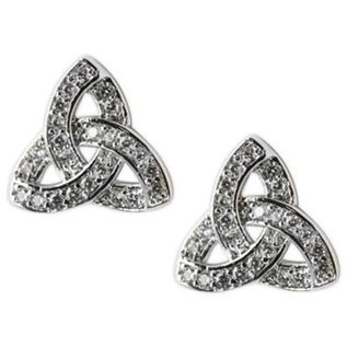 Earrings - Cubic Zirconia Star Design, Post