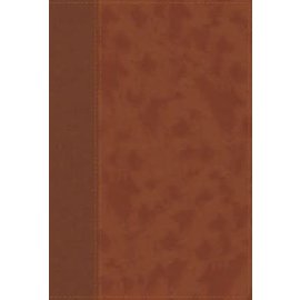 NIV Large Print Personal Size Bible, Brown Leathersoft, Indexed
