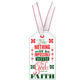 Ornament - Faith Tag