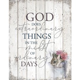 Wall Sign - God Does Extraordinary Things, Timberland Art