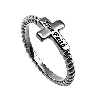 Simplicity Cross Ring: Truth Faith