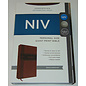 NIV Personal Size Giant Print Bible, Brown Italian Duo-Tone LeatherLook